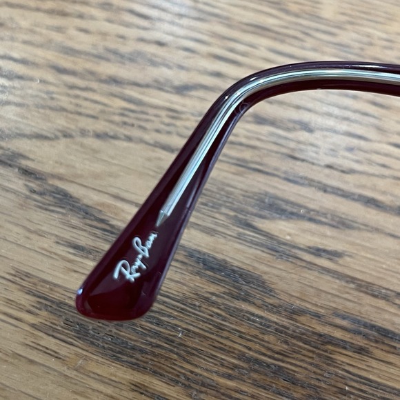 Ray-Ban Eyeglasses Frames RB 5285 5738 53 Maroon Burgundy Authentic with Case - Picture 11 of 16